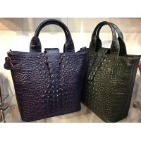 Женская сумка из натуральной рельефной кожи "Крокодил" внутри европейка 0010-01