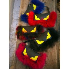 Женская сумка-клатч Экокожа премиум с мехом 0001-01 Женская сумка-клатч Экокожа премиум с мехом 0001-01