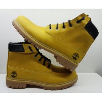 НЕТ В НАЛИЧИИ Ботинки мужские зимние/демисезонные нубук желтые 0034ТМ