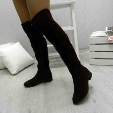 Сапоги ботфорты женские демисезонные/зимние кожа/замша разные цвета 0394УКМ