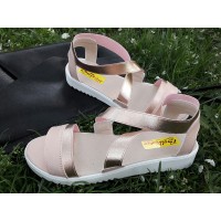 Босоножки женские кожа натуральная розовые КОМ0027