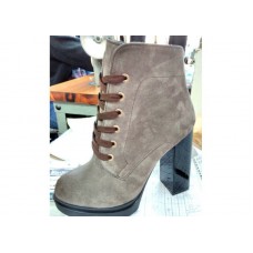Ботинки/ботильоны женские замша на каблуке 0052АЛМ