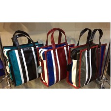 Сумка полоски. Натуральная кожа. Длинная ручка-съемная. 0008-01