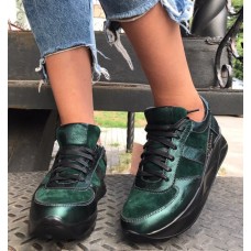 Кроссовки-слипоны женские натуральные цвета разные 0034АВК