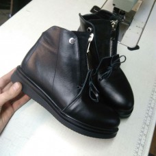 Ботинки женские зимние/демисезонные кожа натуральная черные 0131АЛМ