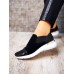 Слипоны женские на платформе черные кожаные/замшевые  0008НКМ