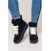  Стильные ботиночки-кеды женские замшевые демисезонные/зимние цвета разные 0199КФМ