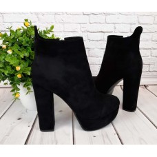 Ботильоны-ботинки на толстом каблуке 0006ЛИМ