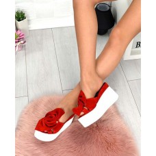 Шлепанцы женские на платформе кожа замша 1586ТОПС