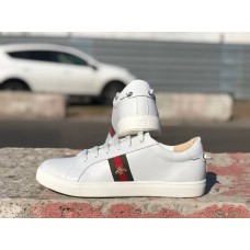 Кеды мужские натуральная кожа белые 0637УКМ