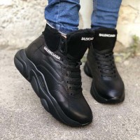 Ботинки женские без каблука зима 0640УКМ