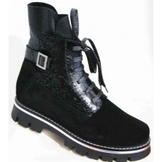 Замшевые ботинки зимние женские большие размеры 0063МД