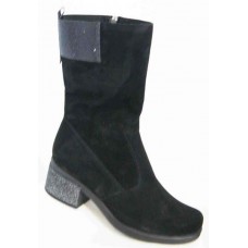 Женские сапоги осенние замша большие размеры 0045МД