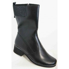 Женские сапоги демисезонные кожаные большие размеры 0054МД