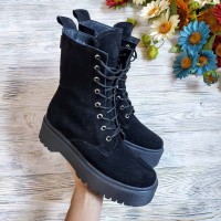 Лакированные ботинки женские цвета разные 0033БНМ