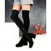 Ботфорты-чулки женские на каблуке замшевые 3757ТОПС