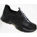 Кроссовки черные женские кожа/замша 36-43 р-ры 0097МД