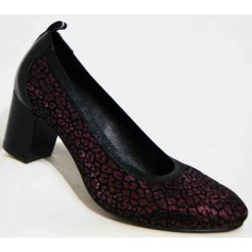 Женские туфли на каблуке кожаные 38-44 р-ры 0124МД