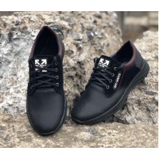 Туфли подростковые натуральная кожа черные 0167УКМ