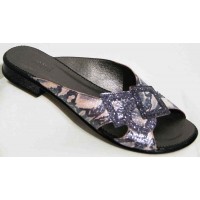 Кожаные шлепки женские с большой пряжкой р-ры 36-44 0147МД