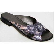 Кожаные шлепки женские с большой пряжкой р-ры 36-44 0147МД