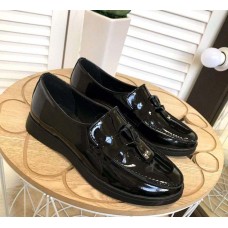 Женские туфли лоферы кожа/замша 2744ТОПС