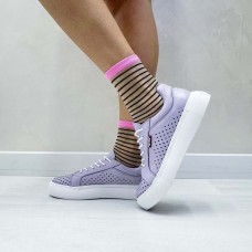 Кеды женские кожа+перфорация 0052БНМ