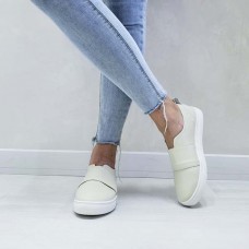 Слипоны кожаные женские 0050БНМ