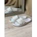 Летние шлепанцы женские кожа белые 0154АВК