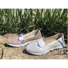 Женские балетки из натуральной кожи перфорированные 0003СПЛ Женские балетки из натуральной кожи перфорированные 0003СПЛ