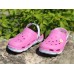 Женские кроксы белые/розовые 0442КФМ