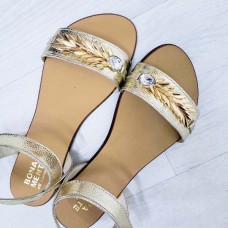 Женские босоножки без каблука 0063БНМ