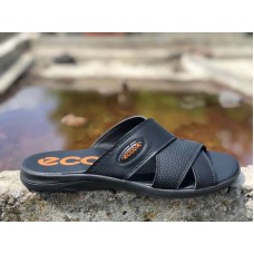 Шлепанцы мужские кожа натуральная черные 0045ЕМ