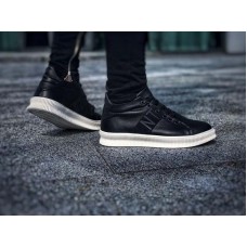 НЕТ В НАЛИЧИИ Мужские ботинки из натуральной кожи осень черные 0126ГРМ