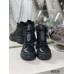 Зимние ботинки женские натуральная кожа черные Код ФЛМ90038