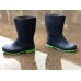 Резиновые сапоги женские + меховой чулок черные 0006РСМ