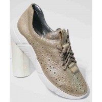 Мокасины женские кожаные бежевые р-ры 36-43 MD5235