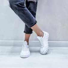 Стильные кеды женские кожа/вставки из рептилии 0086БНМ