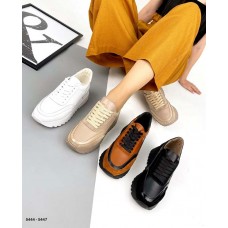 Женские кроссовки кожа+замша деми цвета разные TOPs5444