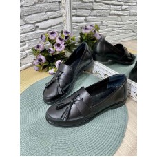 Женские туфли-лоферы натуральная кожа и замша 0005АСТР