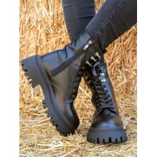 Ботинки женские BERTA на тракторной подошве 32-41 р-ры 0108БНМ