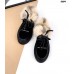 Ботинки женские без каблука мех опушка «кролик» TOPs6083