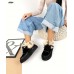 Ботинки женские без каблука мех опушка «кролик» TOPs6083
