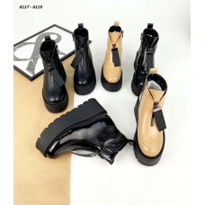 Женские ботинки на платформе кожаные деми/зима TOPs6119