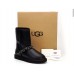 Угги женские с мехом зимние натуральные черные 0495КФМ
