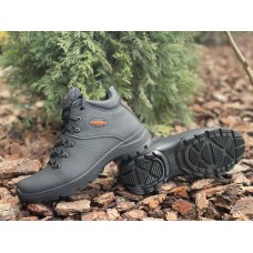 Черные мужские ботинки зимние натуральная кожа 0052ЕМ