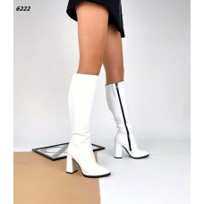 Сапоги женские высокие на каблуке осенние или зимние 6224ТОПС