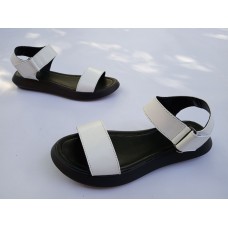 Кожаные босоножки на плоской подошве разные цвета 0013АСТР