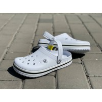 Белые женские кроксы 0584КФМ