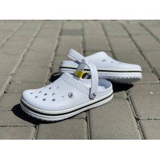 Белые женские кроксы 0584КФМ